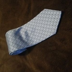 Men's Umberto Bossi Blue All Silk Pattern Tie
